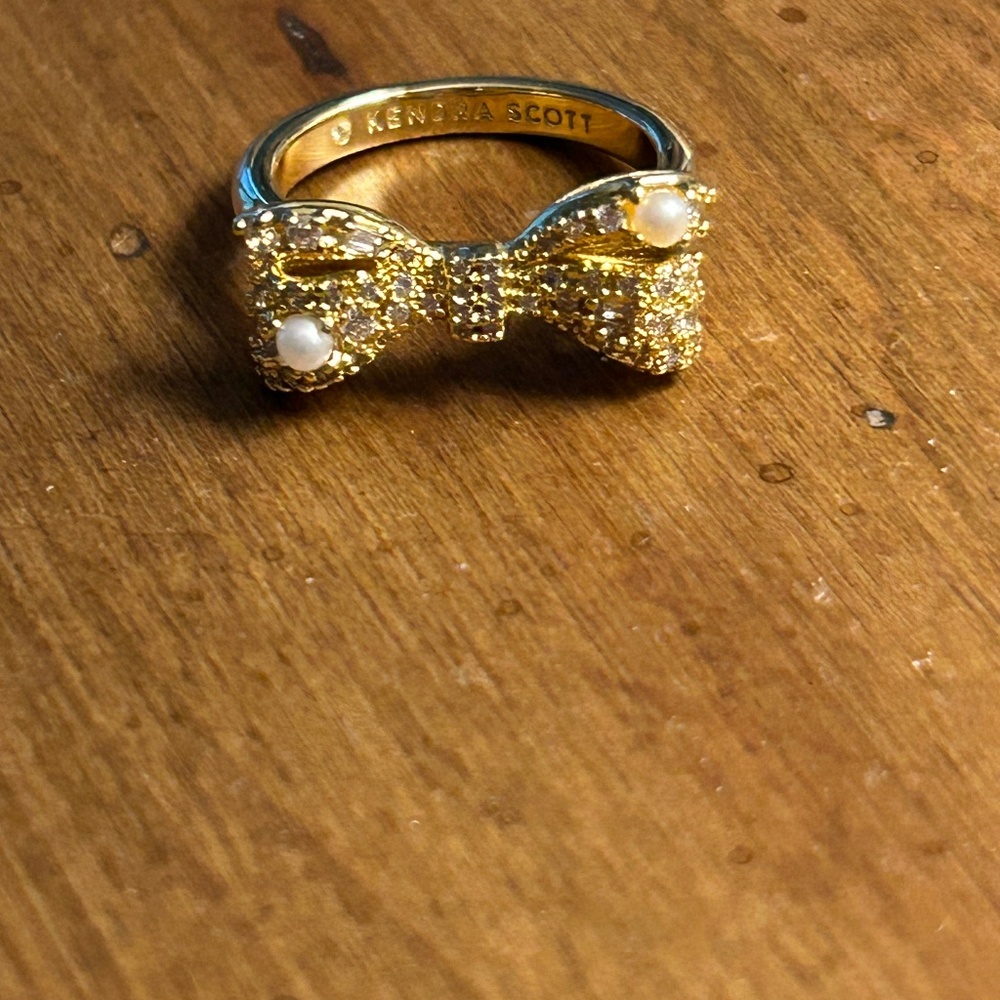 Kendra Scott Kristia Bow Ring Size 7